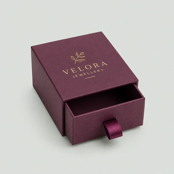 order custom small rigid packaging box with logo